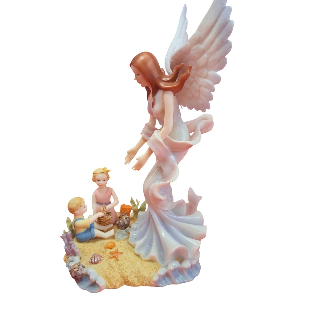 Delicate Angels by Coco Dianna Figurine Unisex OS Blue Good Coastal Beach